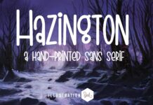 Hazington Font Poster 1