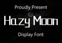 Hazy Moon Font Poster 1