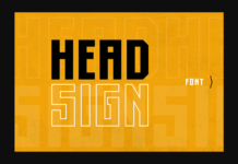 Head Sign Font Head Sign Font Poster 1