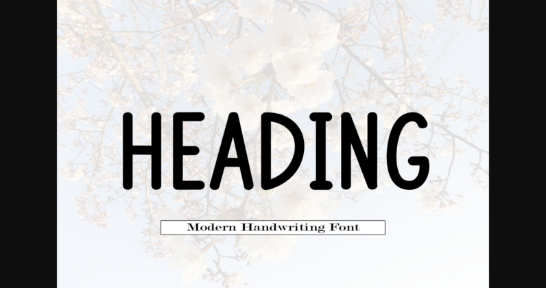 Heading Font Poster 3