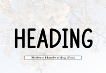 Heading Font Poster 1