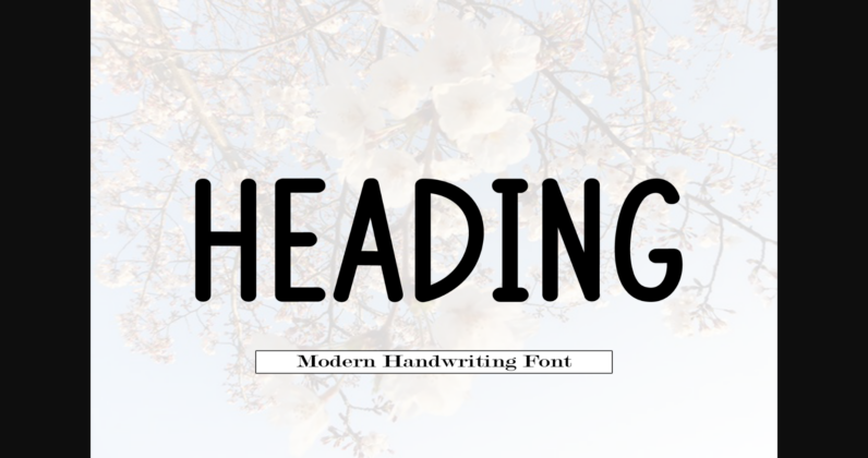 Heading Font Poster 1