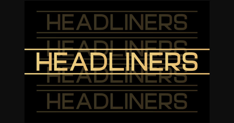 Headliners Font Poster 3
