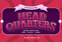 Headquarters Font Poster 1