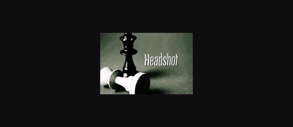 Headshot Font Poster 1