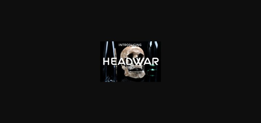 Headwar Font Poster 3