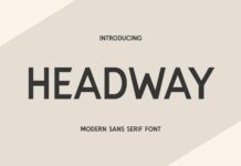 Headway Font Poster 1