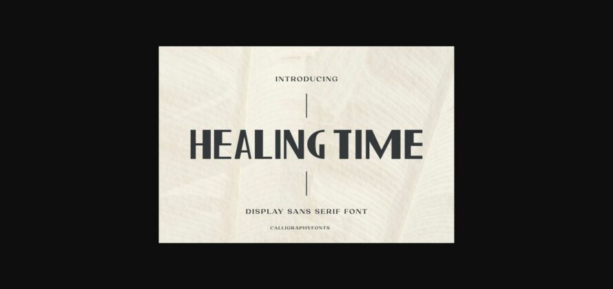 Healing Time Font Poster 3