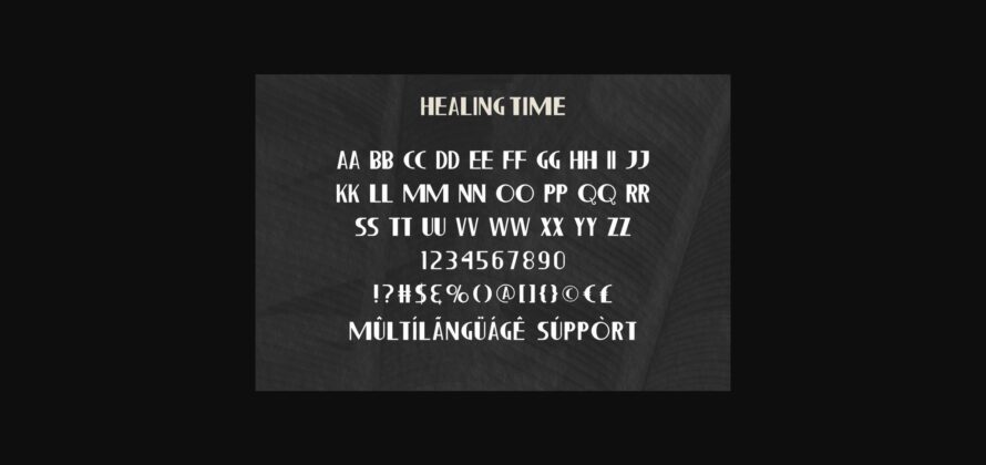 Healing Time Font Poster 6