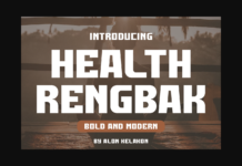 Health Rengbak Font Poster 1