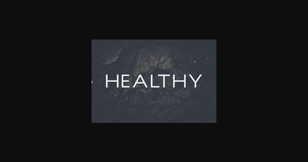 Healthy Font Poster 3