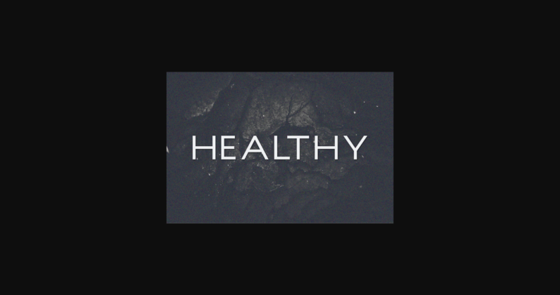 Healthy Font Poster 3