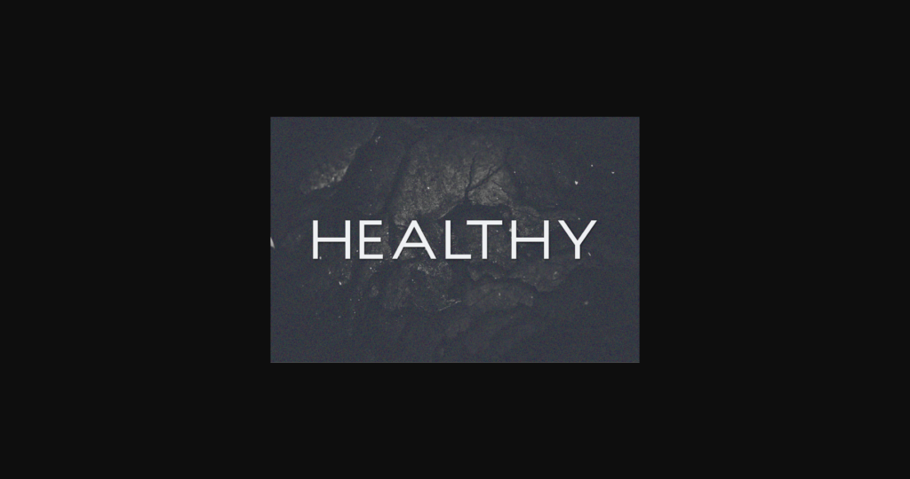 Healthy Font Poster 1