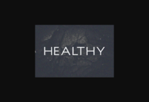 Healthy Font Poster 1