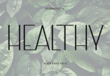 Healthy Font Poster 1