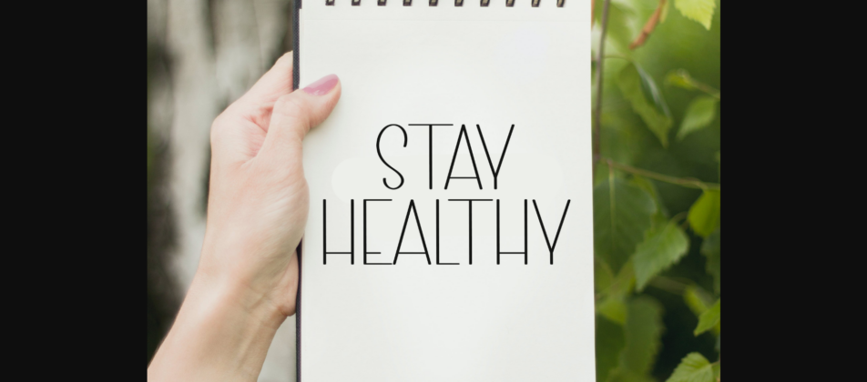 Healthy Font Poster 6