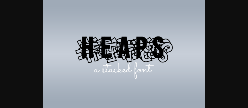 Heaps Font Poster 3