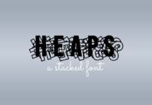 Heaps Font Poster 1