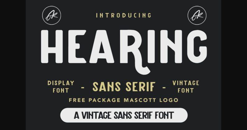 Hearing Font Poster 3