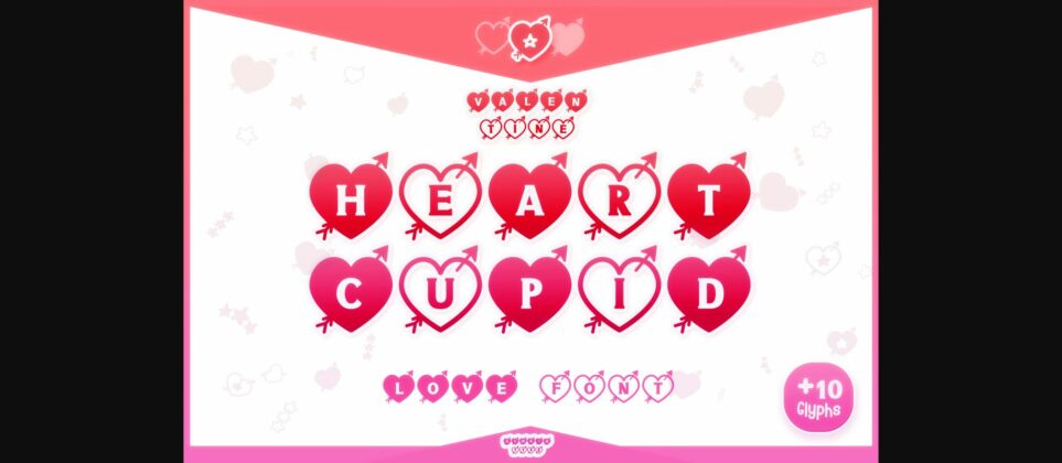Heart Cupid Font Poster 3