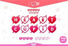 Heart Cupid Font Poster 1
