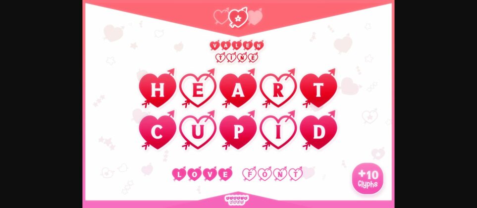 Heart Cupid Font Poster 1