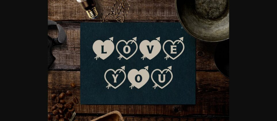 Heart Cupid Font Poster 10