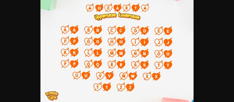 Heart Cupid Font Poster 11