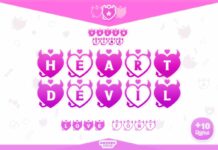Heart Devil Font Poster 1