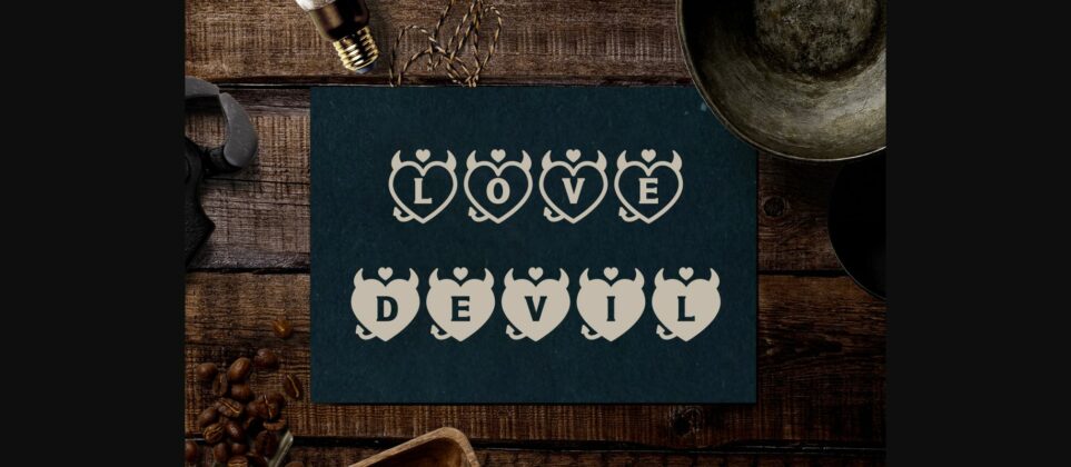 Heart Devil Font Poster 10