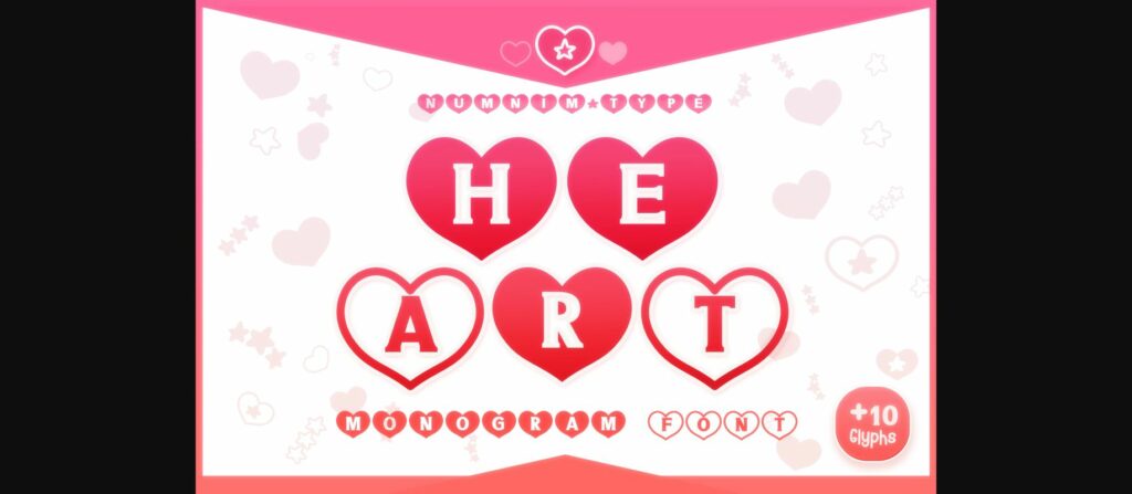 Heart Font Poster 3