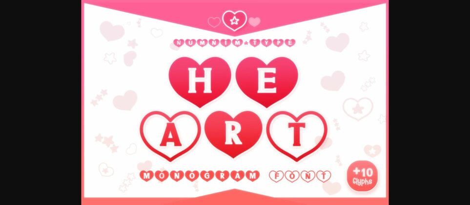 Heart Font Poster 3