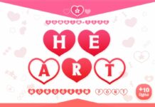 Heart Font Poster 1