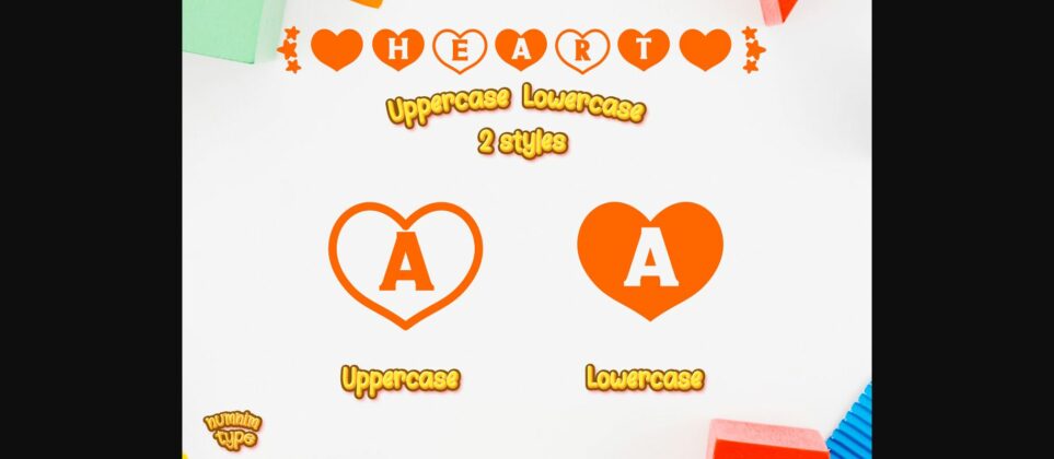Heart Font Poster 7