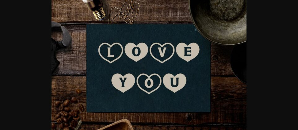 Heart Font Poster 10