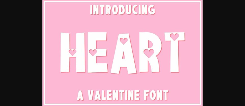 Heart Font Poster 3