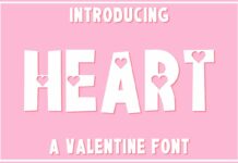 Heart Font Poster 1