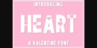 Heart Font Poster 1