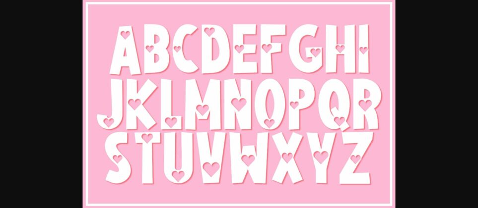 Heart Font Poster 4