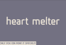 Heart Melter Font Poster 1