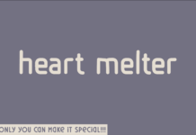 Heart Melter Font Heart Melter Font Poster 1