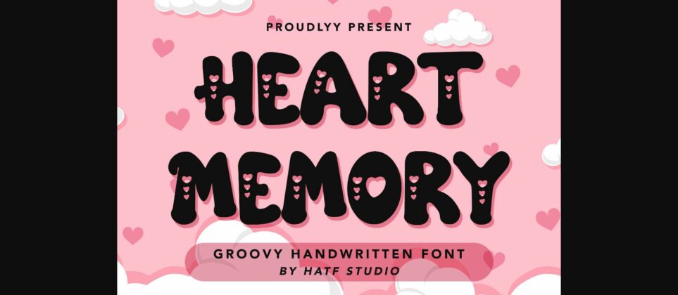 Heart Memory Font Poster 3