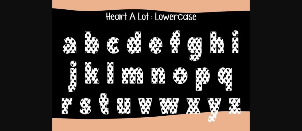 Heart a Lot Font Poster 6