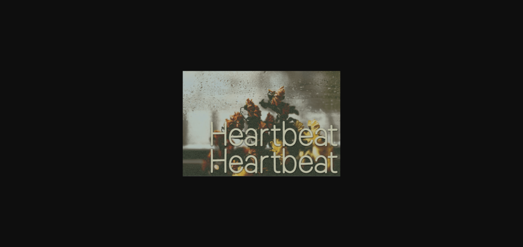 Heartbeat Font Poster 3