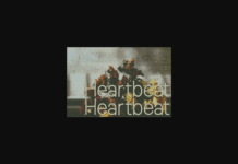 Heartbeat Font Poster 1