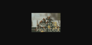 Heartbeat Font Poster 1