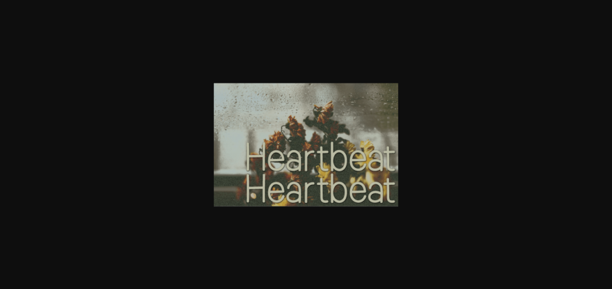 Heartbeat Font Poster 1