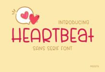 Heartbeat Font Poster 1