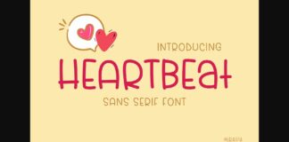 Heartbeat Font Poster 1