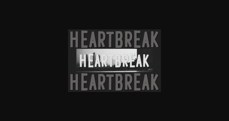Heartbreak Font Poster 3